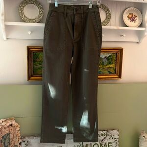Madewell Griff High waisted Tapered Fatigue cargo army pants size 25